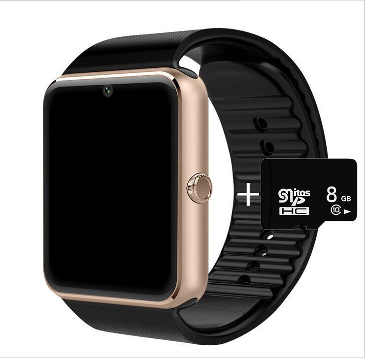 Relojes GT08 Plus para hombre, reloj de Metal con Bluetooth, ranura para tarjeta Sim, mensajes Push para teléfono Android IOS,: Package A