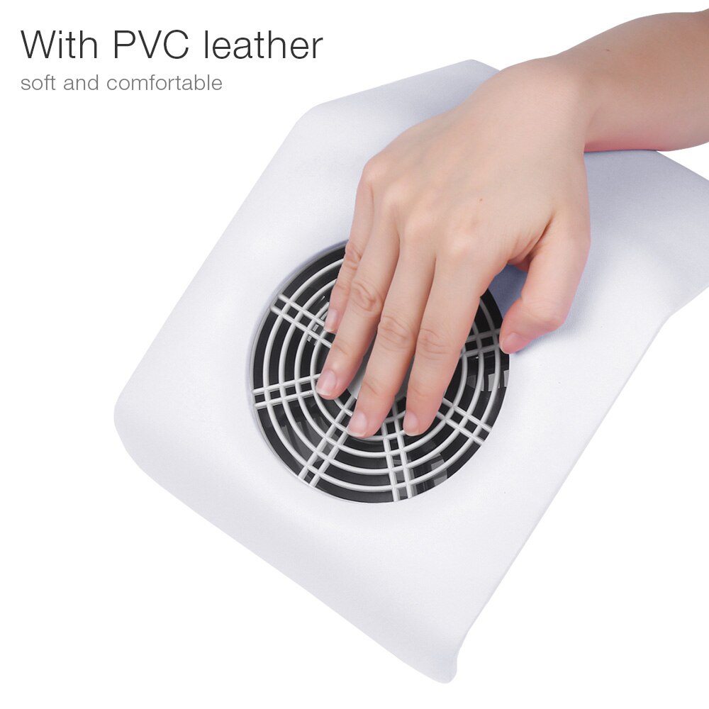 High Power Strong Nail Dust Suction Fan Collector With 2 Dust Bags Nail Art Equipment Nail Salon Tools Leather Vacuum Cleaner: White Vacuum Cleaner