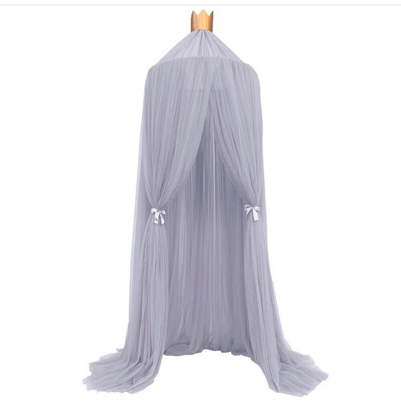 Lettino culla baldacchino zanzariera tenda sospesa tende di Tulle per telecamera da letto tenda da gioco per bambini telecamera dei bambini: grigio