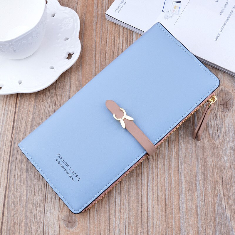 Large Capacity Women Pu Leather Wallets Multifunction Long Hasp Purses Ladies Coin Card Holders Portable Clutch Carteras