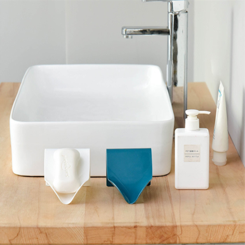 1Pc Zeephouder Wall Mounted Opknoping Badkamer Douche Zeepbakje Douche Platen Zeep Opslag Afvoer Plastic Zeepbakje Rack