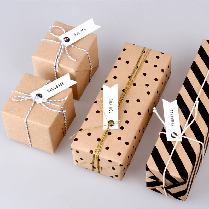 100 Stuks Dank U Wit Papier Tags Diy Wedding Tags Card Merci Handgemaakte Ambachtelijke Papier Tag Label Verjaardagsfeestje cadeaupapier