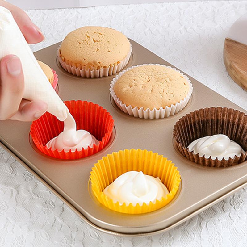 100Pcs Muffin Cupcake Paper Cupcake Liner Muffin Box Case Baking Tray Cake Decorating Birthday Party Tools Home Kitchen Supplies