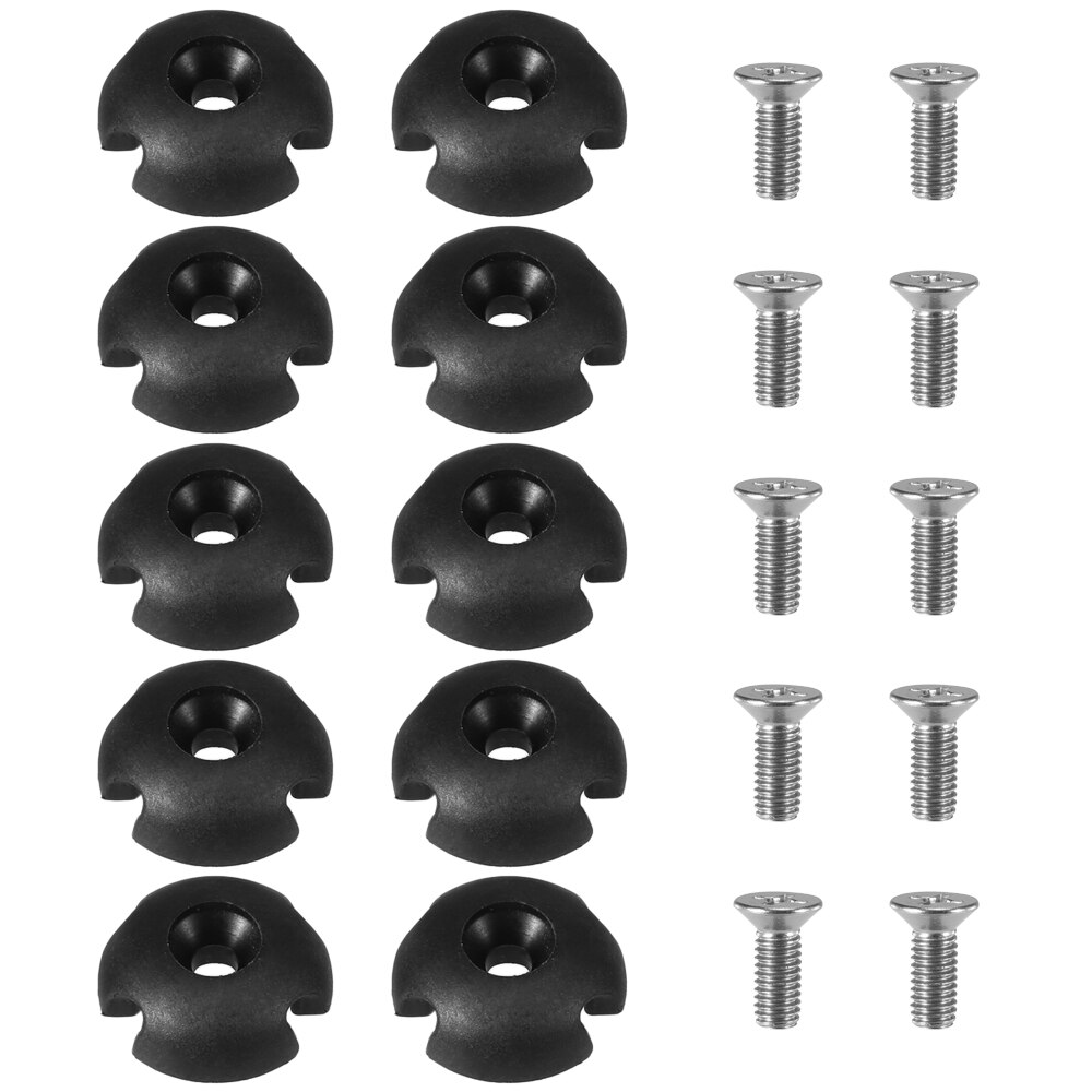 10pcs Deck Line Guide Slotted Round Out Fitting Accessories Line Clip for Kayak Canoe Boat