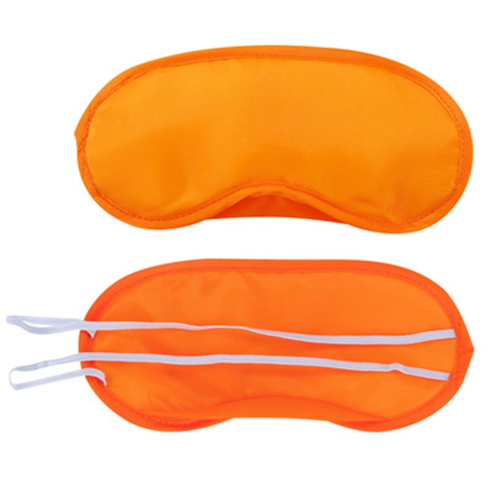1pcs Mooie Eenvoudige Slaap Maskers Oogmasker Reizen Slapen Rest Slaapmiddel Masker Eye Shade Cover Comfort Blinddoek Shield: Orange