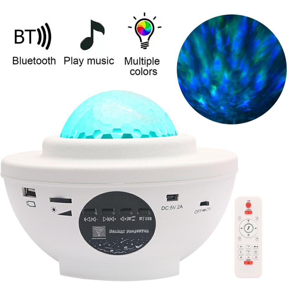 Colorful Starry Sky Galaxy Projector Lamp Children Bedroom Star LED Night Light USB Charging Projection Lamp Kids: USB Charging 8W-B