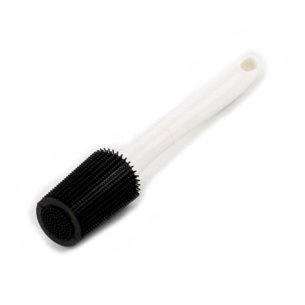 1pc Long Handle Silicone Cups Cleaning Brush Mug Brush Multifunctional Kitchen Gadget For Home (Random Color)
