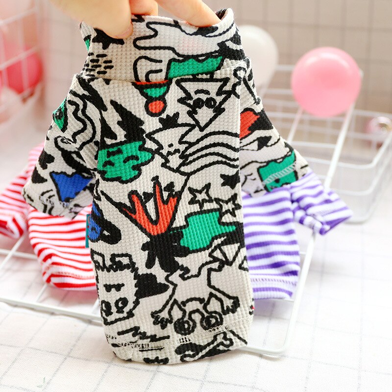 Stripe T-shirts For Dogs Clothes Puppy Clothing Simmer Pet Clothes for Small Dogs Cat Chihuahua French Bulldog Yorkshire Costume