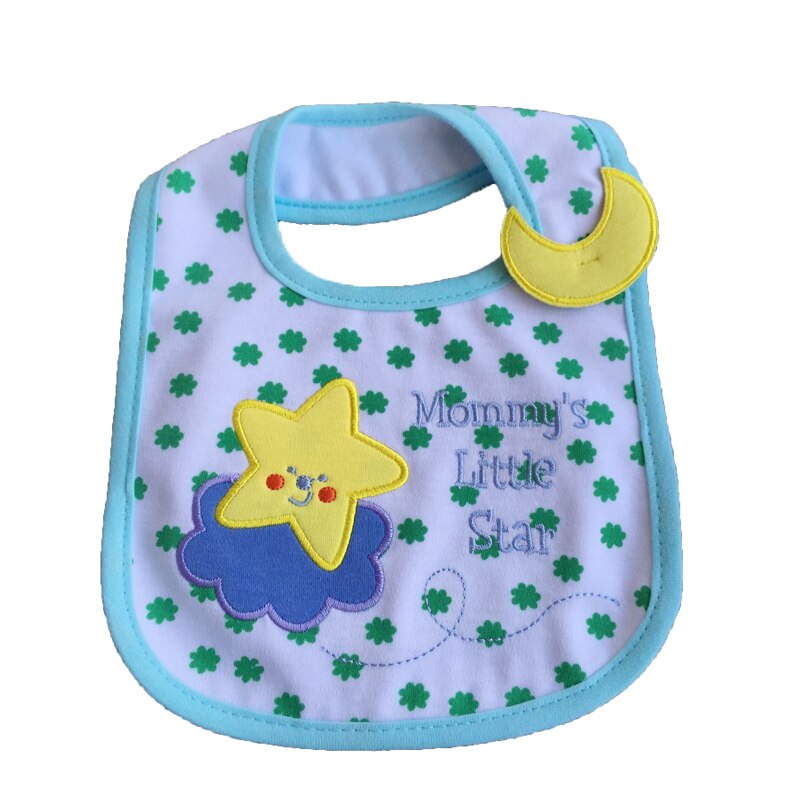 Bavoirs en coton imperméables pour bébés, 30 pièces/lot, ventes mixtes, pour garçons ou filles, trk0010