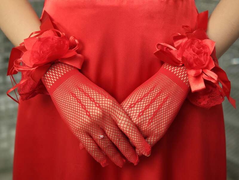 Art Art blume mädchen lange handschuhe Schüler spitze handschuh kostüm handschuhe dacning handschuh