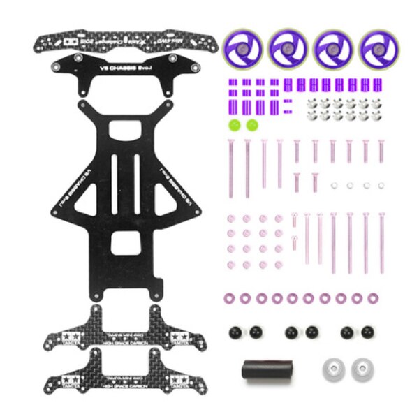 free homemade tamiya mini 4wd 94734 VS chassis EVO setting 1 set with front rear rollers damper: 05