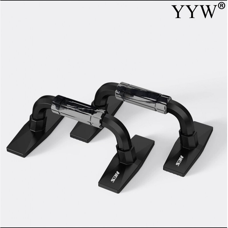 1 Paar Fitness Rubber Push-Ups Stands Bars Voor Gym Body Building Spier Oefeningen Buik Borst Push Up Hand grip Trainer Tool: gray