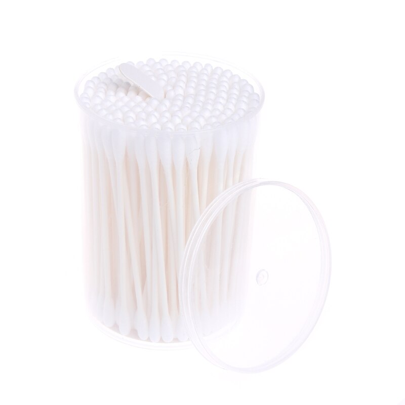 180Pcs Baby Swabs Cotton Double End Swab Disposable Thin Stick Cleaning Tools Cotton Swab Oct26
