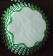 400 Yellow & Gray Chevron Cupcake Liners, Wedding Polka Dot Cupcake Liners, ColorBlock GREASE RESISTANT Liners: lime green
