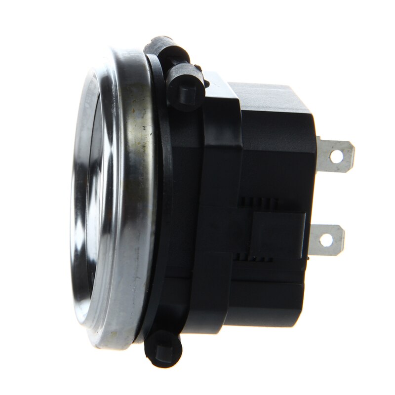 Hour Meter 6 To 80 Volts DC - Round Silvery Trim Ring