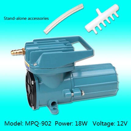 MPQ-902 electromagnetic air pump car battery DC oxygen machine aeration oxygen pump 12V 18W: MPQ-902 18W 12V