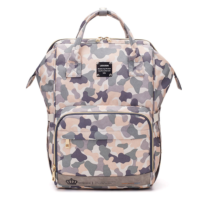 Lequeen-Bolsa de pañales para bebé, mochila de viaje, bolsa de lactancia, portátil, multicolor: type a