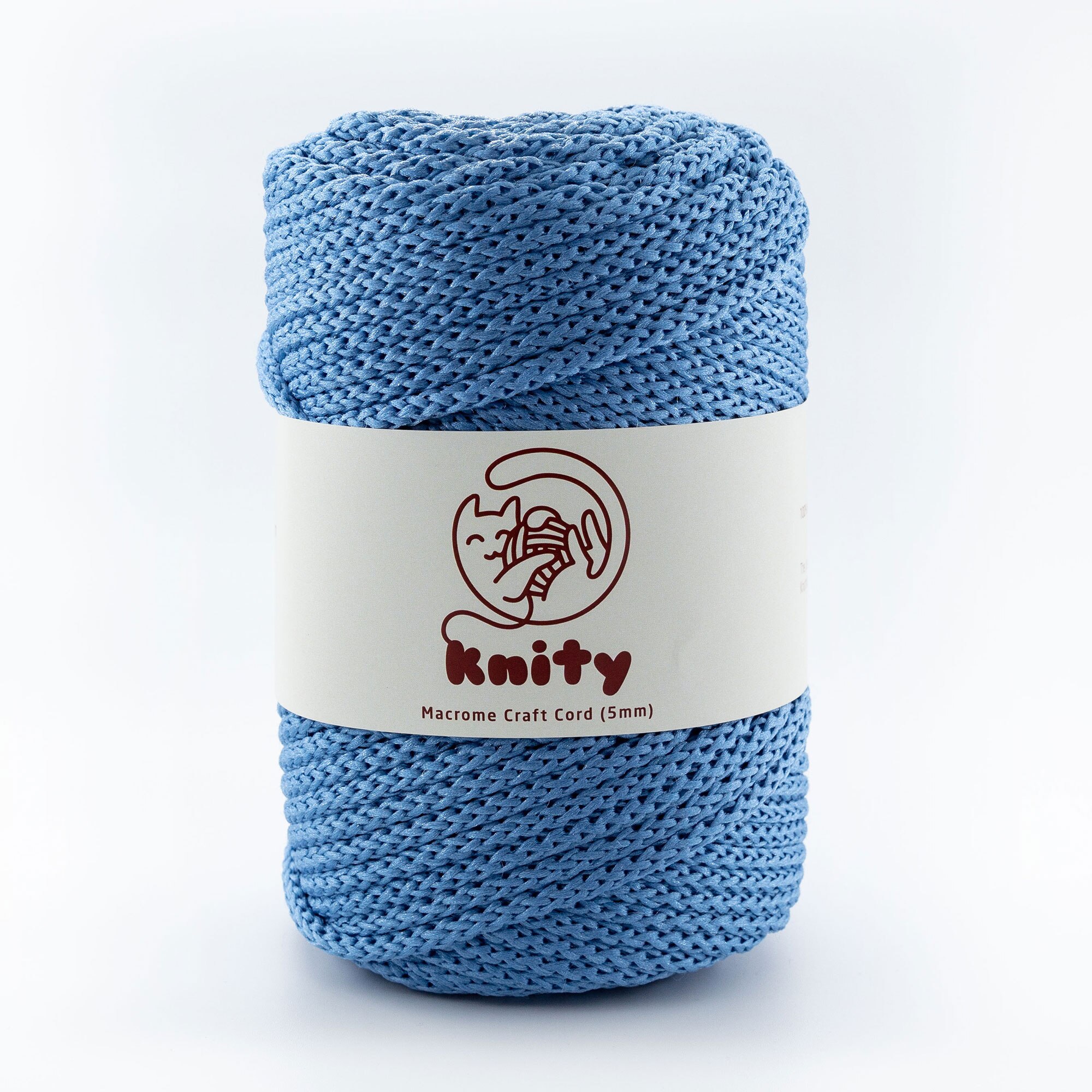Knity Macrame Craft Cord 5mm Yarn 100m Fiber Crochet Knitting Braiding Knotting Weaving Chain Thread Handmade Rope Natural Braid: 111