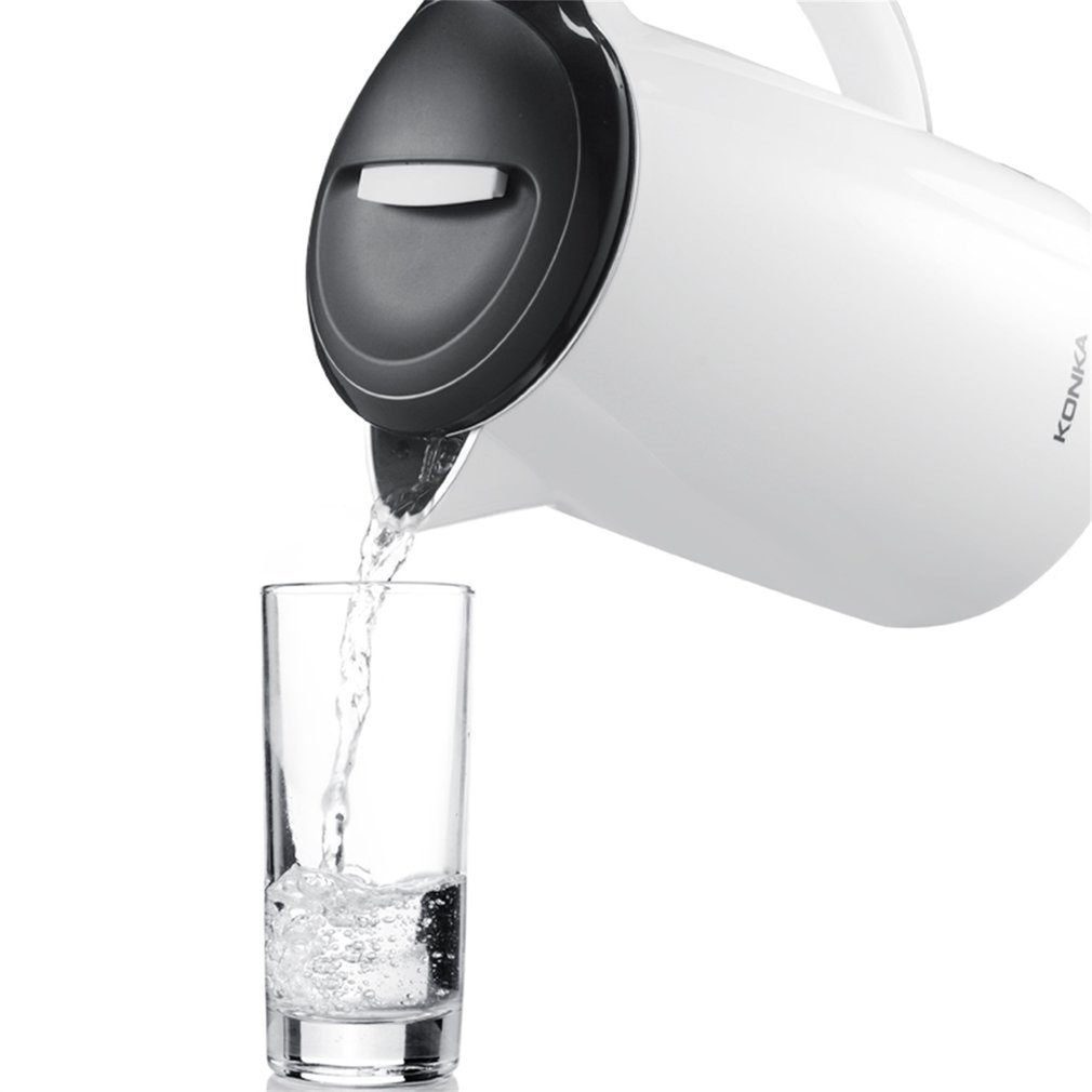 Stainless Steel Electric Water Kettle High Power Double Layers Scald Proof Kettle Auto-off Quick Electric Boiling Pot