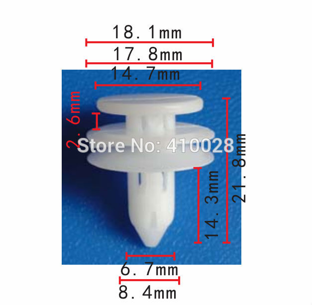 shhworldsea 100PCS panel wykończenia drzwi samochodu uchwyt weatherstrip retainer panel wykończeniowy klips tylnej klapy dla jeep dla toyota: YELLOW