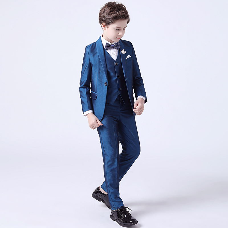 Conjunto de traje Formal para niños, traje de flores para de boda, traje de actuación, Blazer, pantalones, conjunto de ropa para primavera y otoño