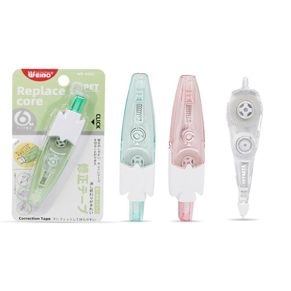 Press White Corrector Pen Special 5mm*6m White Tape Pen School Correction Office Stationery Supplies O5E2