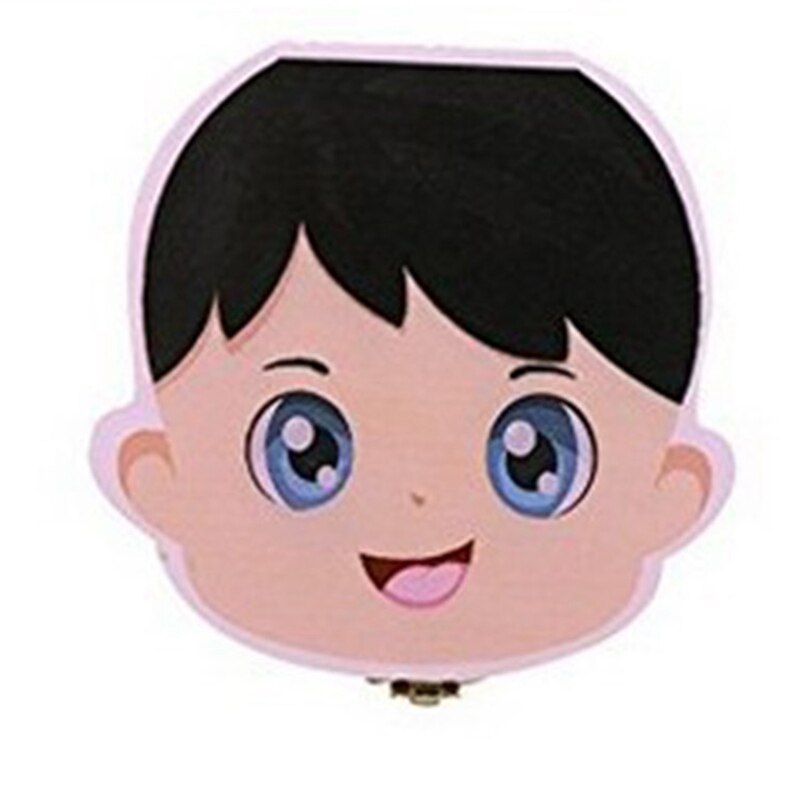 Kids Tooth Box Organizer For Baby Save Milk Teeth Wood Storage Box