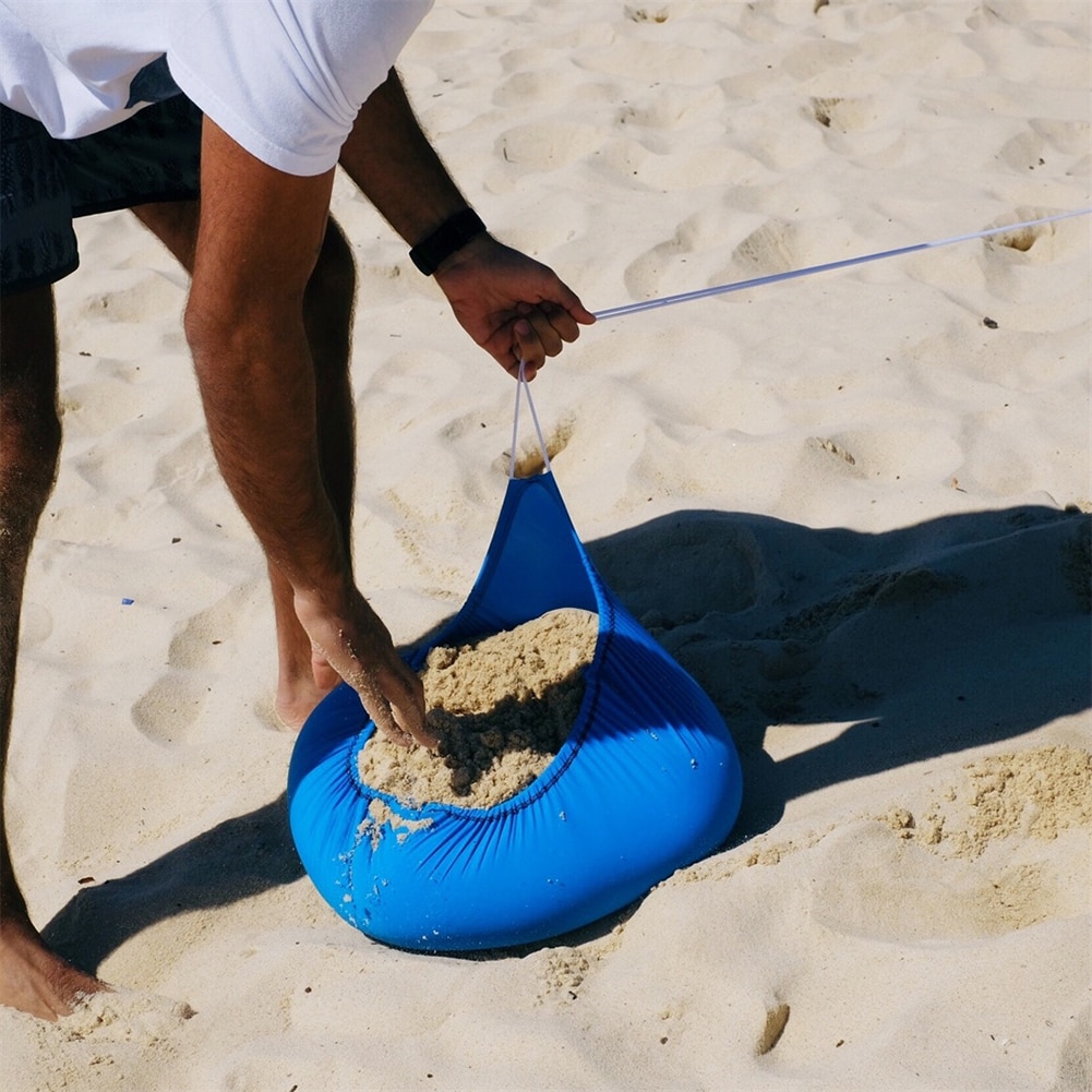 Foldable Portable Garden Beach Sun Shade Yard Camping Shelter Tent With Sandbag Family High Stretch Fishing Outdoor Iron Poles