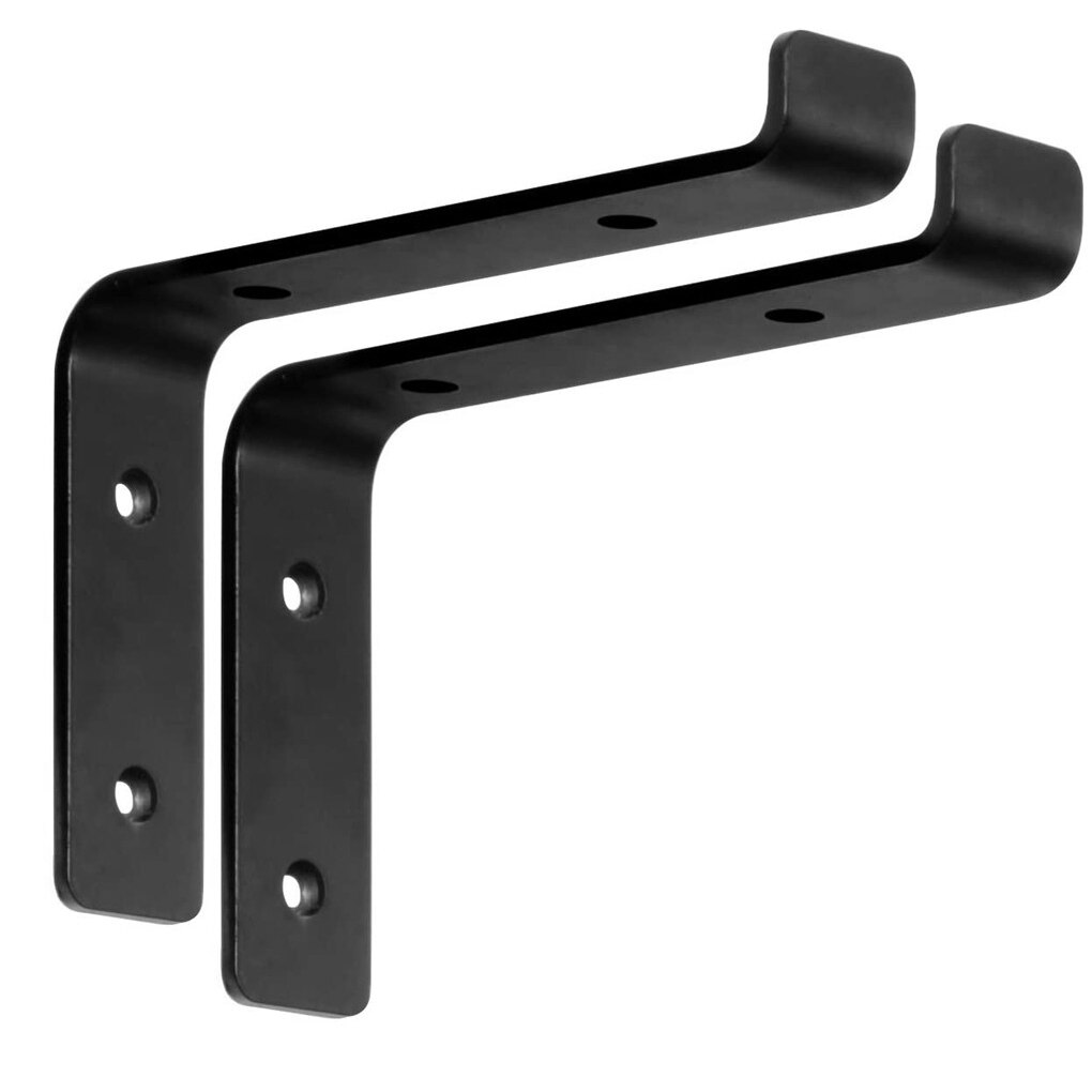 2Pcs/Lot Metal Wall Shelf Brackets With Screws Expansion Tubes Retro Clapboard Support Stand For Bathroom Kitchen Storage Holder