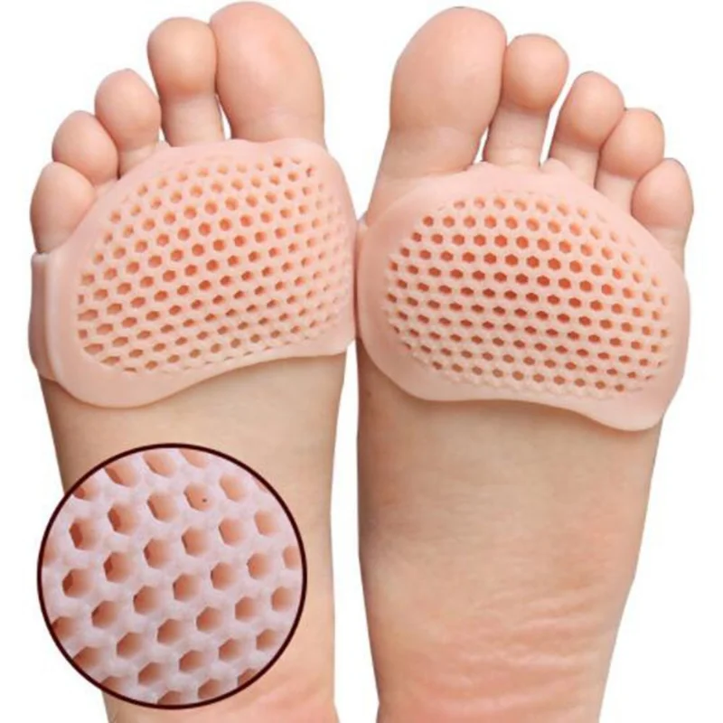 2Stck Silikon Gel Einlegesohlen Zehen Separator Daumen Valgus Orthopädische Fuß Schutz Ballen Erzähler Hallux Schutz Füße Pflege Kissen