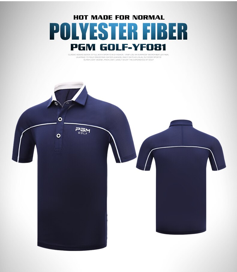 Children Pgm Short Sleeve Golf Training T Shirts Boys Teenager Solf Fabric Sports T-Shirt Breathable Stretch Golf Tops D0744