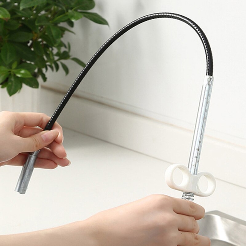 Sewer Pipe Dredging Extractor Flexible Metal Grabber Claw Reacher Tool Drain Clog Remover Cleaning Tool Home Clean Tool 0.9/1.6m