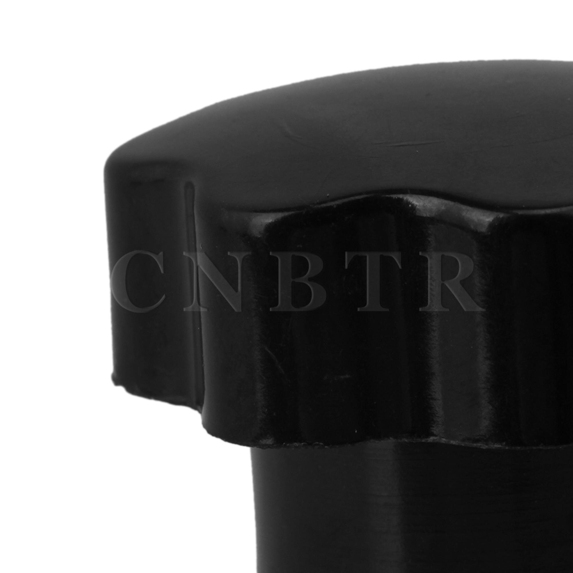 CNBTR 5 pièces noir bakélite vis sur Type étoile tête de serrage bouton M8 filetage femelle Dia