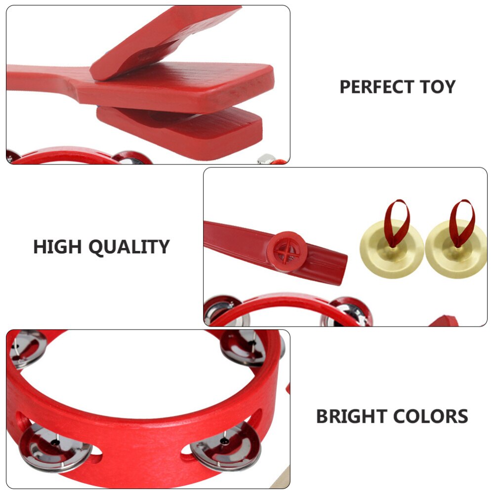 6pcs/set Educational Preschool Kids Toddler Musical Percussion Instruments