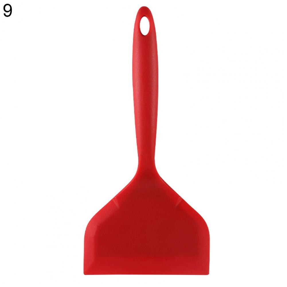 Silicone Kitchenwares Cooking Utensils 10 Styles Spatula Frying Pan/Nougat Shovels Kitchen Scraper Wide Pizza Cooking Tools: 9