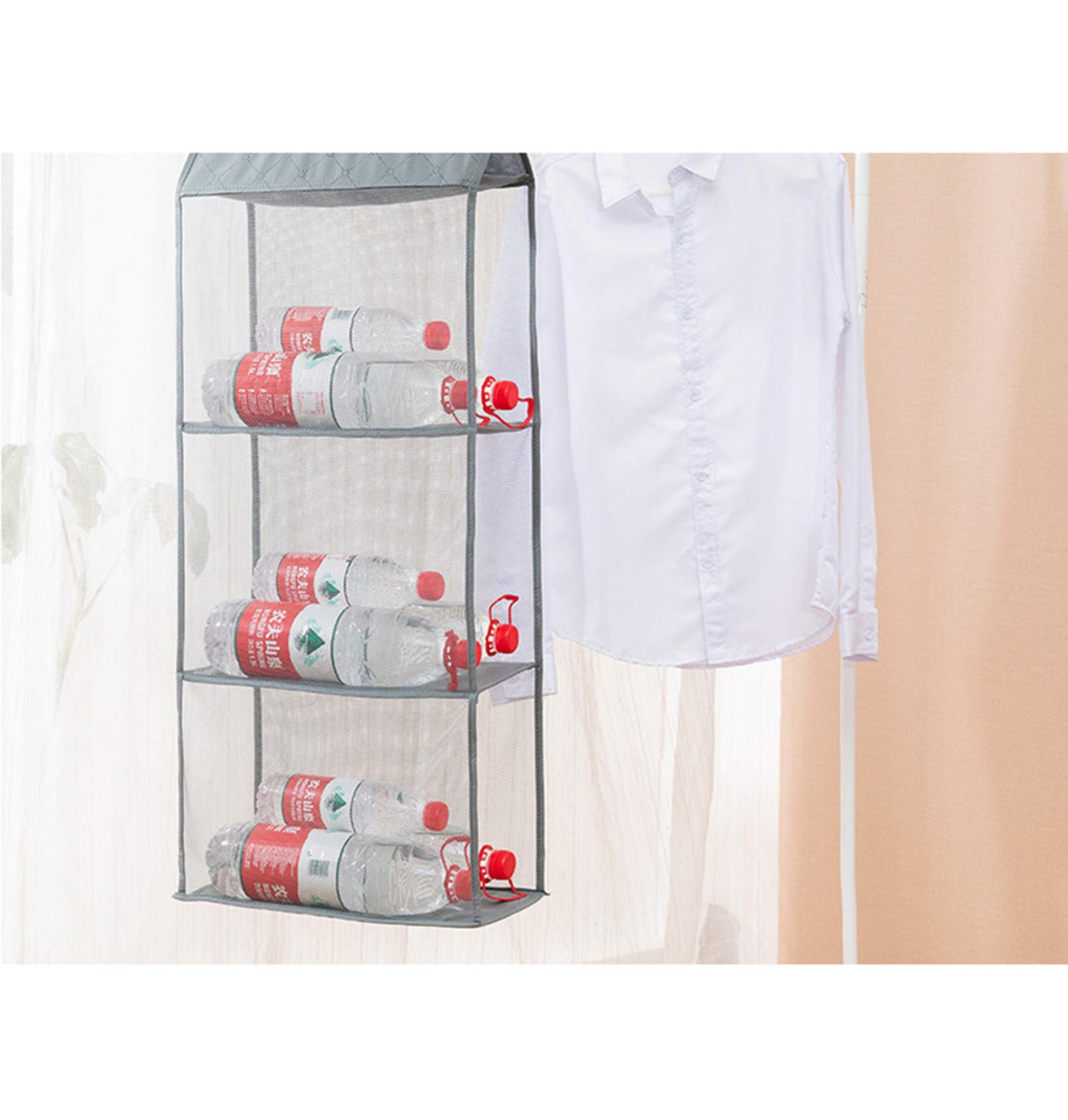 Handbag Storage Box Removable Compartment Storage Rack Foldable Wall Cabinet Storage Box Suitable for Living Room Bedroom