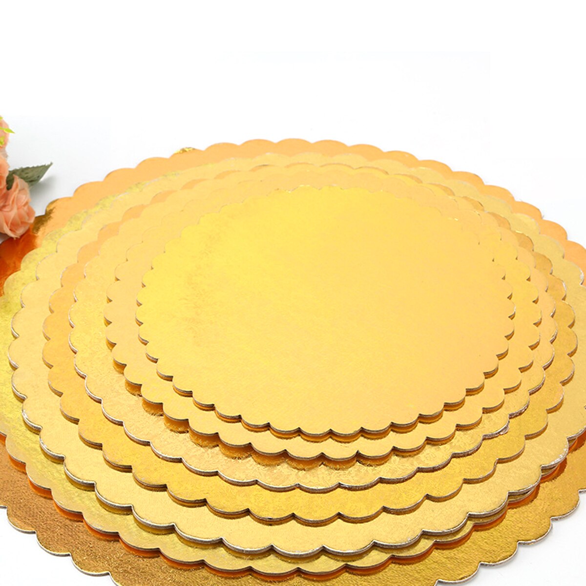 10 Pcs Gold Cakeboard Ronde, Wegwerp Cake Cirkel B... – Grandado