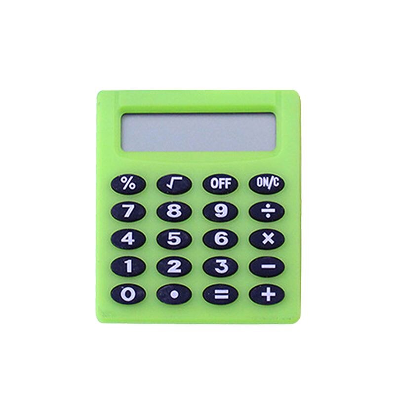 Mini calculadora electrónica portátil de , calculadora de bolsillo de Color caramelo para estudiantes, suministros escolares