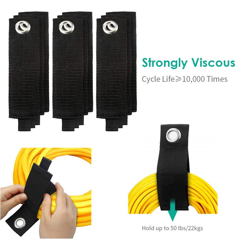 Extension Cord Cable Hose Holder Organizer Heavy Duty Storage Straps Hook Hose Hanger For Garage Pool