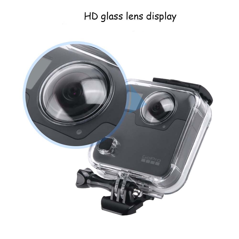 45m go pro vattentätt fodral för gopro fusion kamera dykfäste för gopro fusion tillbehör