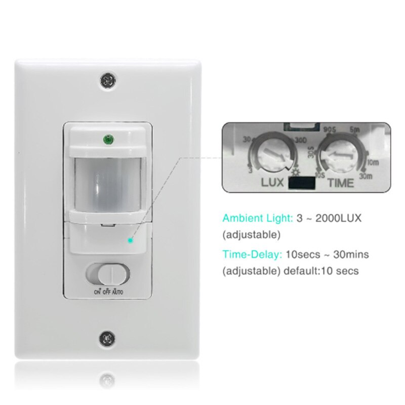 ON OFF Automatic Wall-Mounted Motion Sensor Switch Automatic PIR Infrared Sensor Human Body Infrared Sensor Switch