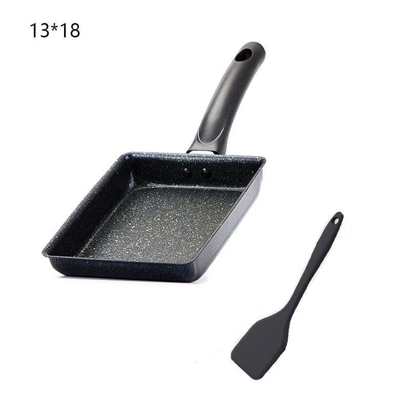 Tamagoyaki Fry Egg Square Japanese Non Stick Frying Pan Aluminum Pot Kitchen Cookware Cooking Pan Steak Scrambled Eggs Wok: B