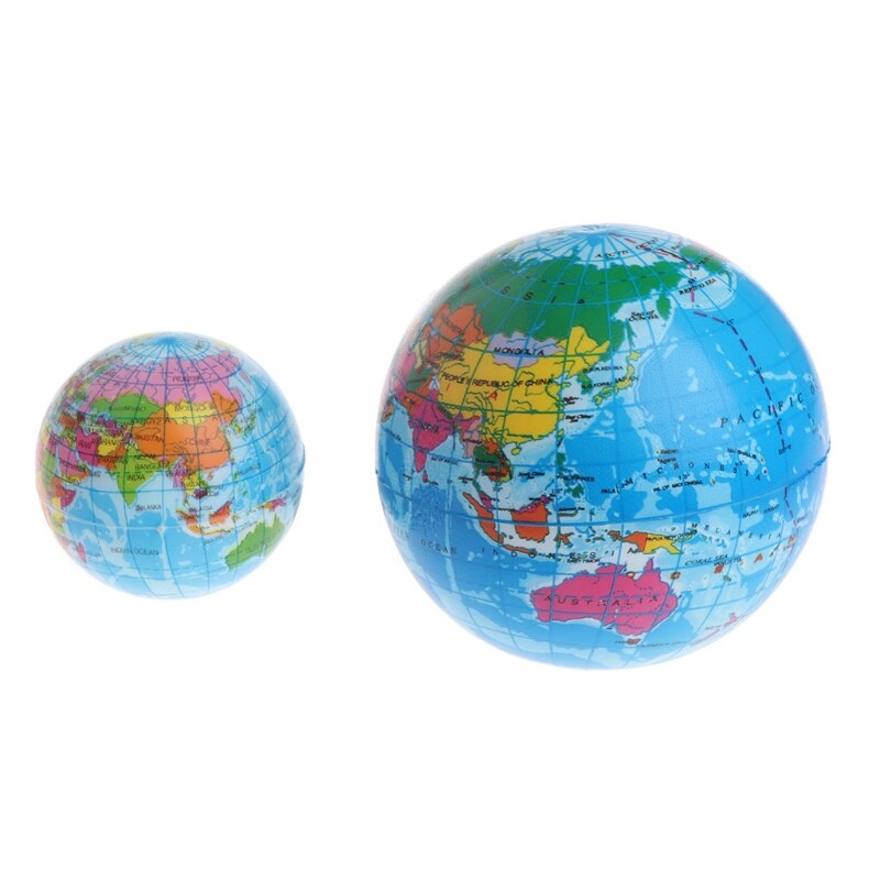 Fast Rising Squeeze Antistress Stress Relief World Map Ball Planet Earth F3ME