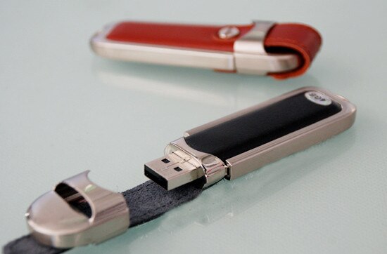 leather USB 2.0 flash memory stick U DISK pen drive usb creativo 4GB 8GB16GB 32GB 64GB 128GB Metallic leather usb