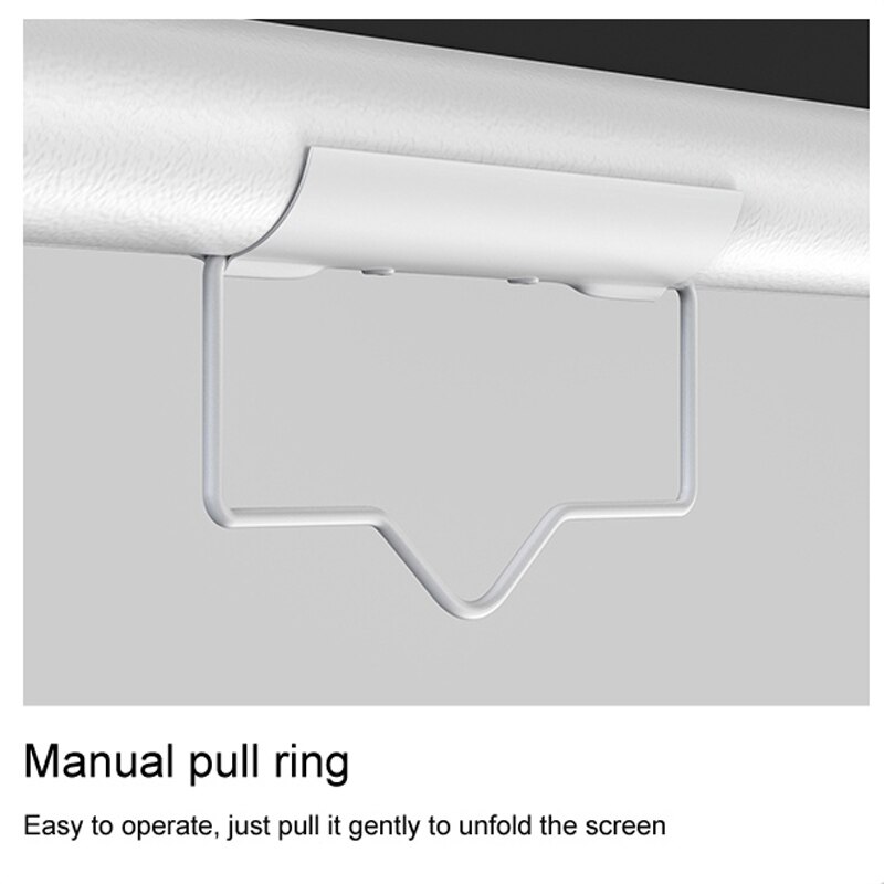 60 72 84 Inch Manual Pull Down Projector Screen 4:3 Matt White Autolocking Selflocking Projection Curtain