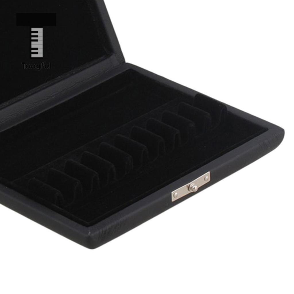 Tooyful Pu Lederen Hobo Riet Box Holder Case Voor 10x Riet Houden Houtblazers Accessoire
