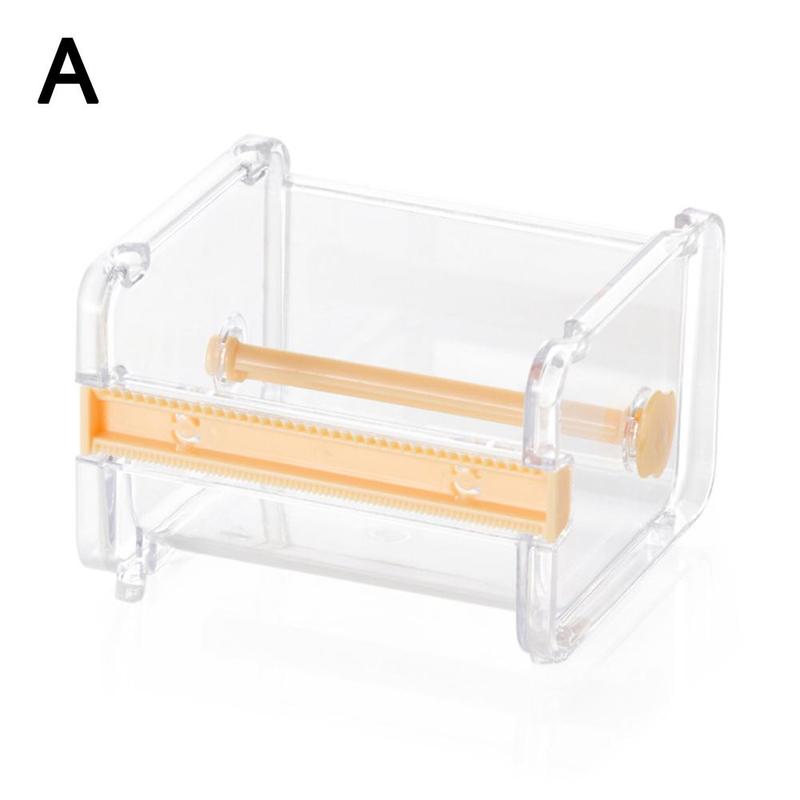 Mini Tape Dispenser, Small Tape Cutter, Washi Tape Cutter, Office Stationery, Transparent Tape Holder, Tape Dispenser: A