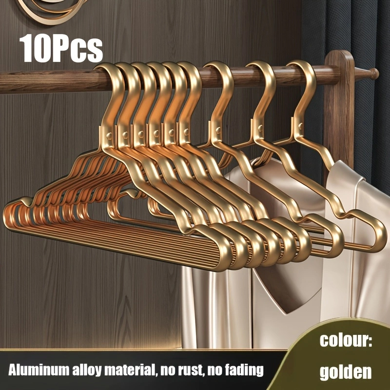 KleiderbüGel aus Metall, HemdkleiderbüGel mit glatter Oberfläche, langlebige, robuste KleiderbüGel, Standard-KleiderbüGel für Jacken und Hosen: Licht Grün