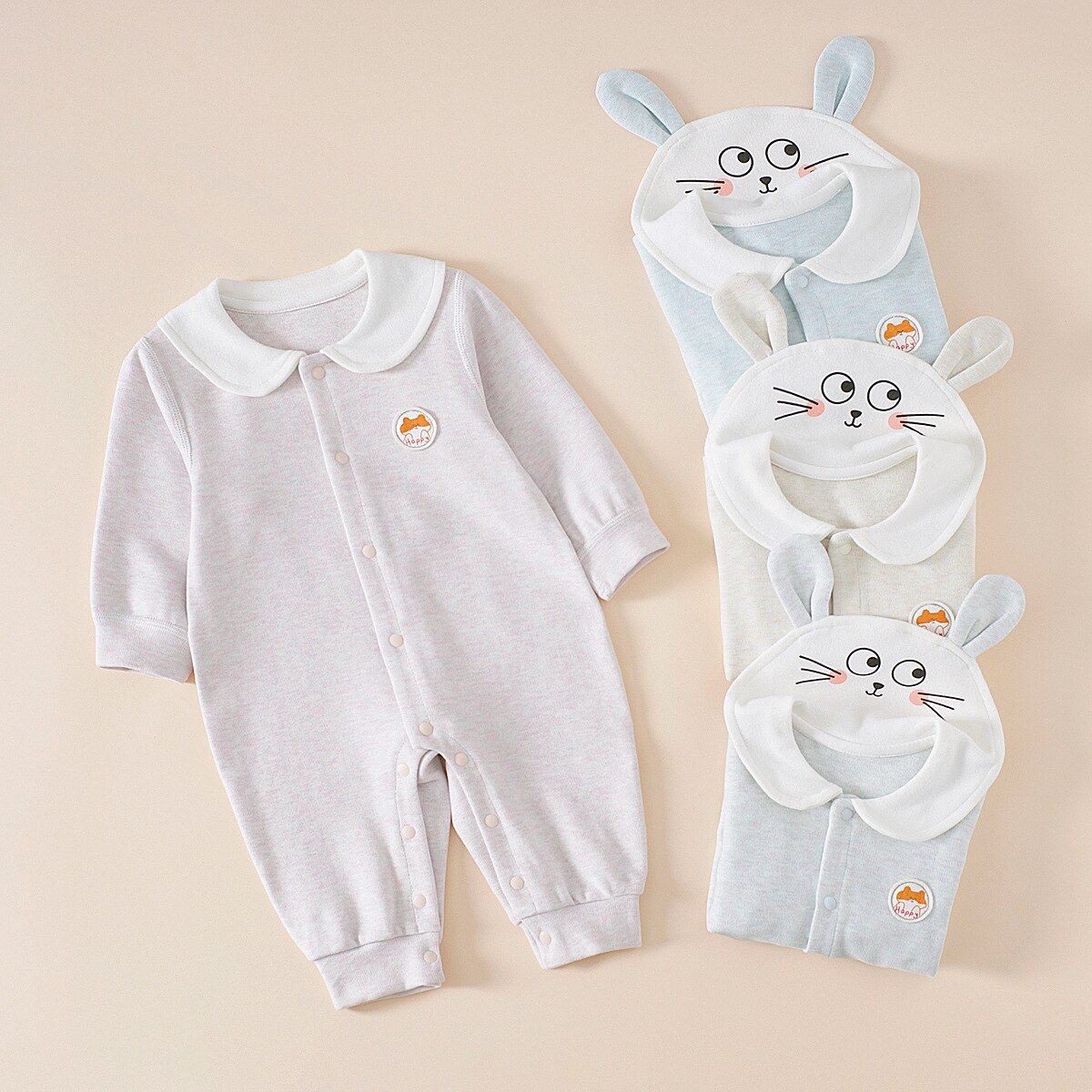 vier jahreszeiten Baby Mädchen Strampler Air-con Kleidung 0-18M Neugeborenen Jungen Strampler Baumwolle Langarm overall Outfit Kleidung für Kinder