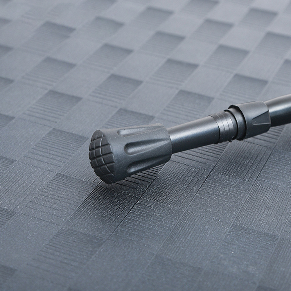 8pcs Walking Sticks Plastic Tips Covers Plastic Crutch Foot Covers Climbing Supplies (Black)